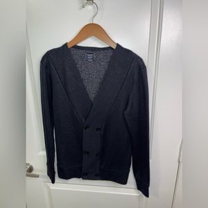 Navy blue, men’s cardigan, size small